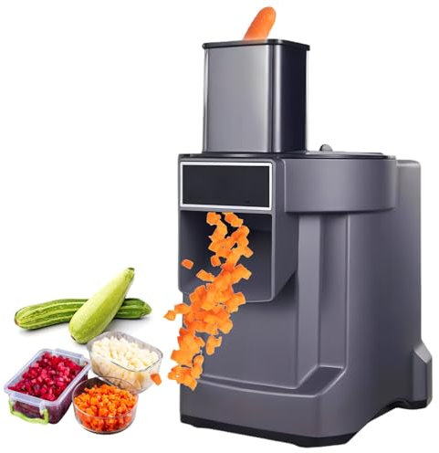Glowdora Cortadora De Verduras Comercial, Picadora, Procesador De Alimentos 3 En 1, Cortadora De Patatas Automática De 100 W Y Cortadora De Cebolla para Verduras Y Frutas.