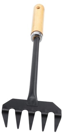 Abaodam Rastrello Manuale Mini per Giardinaggio Strumento per Rimuovere Erbacce Attrezzo Resistente per per Spazi Ristretti e Coltivazioni Domestiche