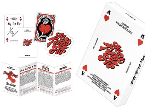 KickFlip - [My First Flip] (Platform Ver. / WHITE) Box Package + Playing Card + QR Card + User Guide + Lyric Paper + Sticker + Gift
