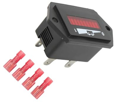 YIXANNX 906T24BNBAO Indicatore di stato della batteria da 24 V Adatto per carrelli elevatori elettrici Curtis e carrelli da golf Preciso Trasparente
