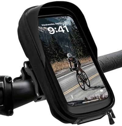 BAONUOR Handyhalterung Fahrrad Wasserdicht Lenkertasche Handyhalter Motorrad 360°Drehbarem Fahrradhalterung für 4.7-7 Zoll Smartphone Fahrradlenker Tasche