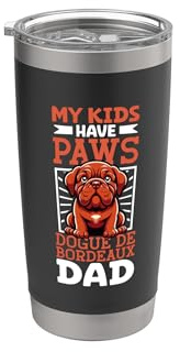 Dogue de Bordeaux Papa Bicchiere termico in acciaio inox doppia parete