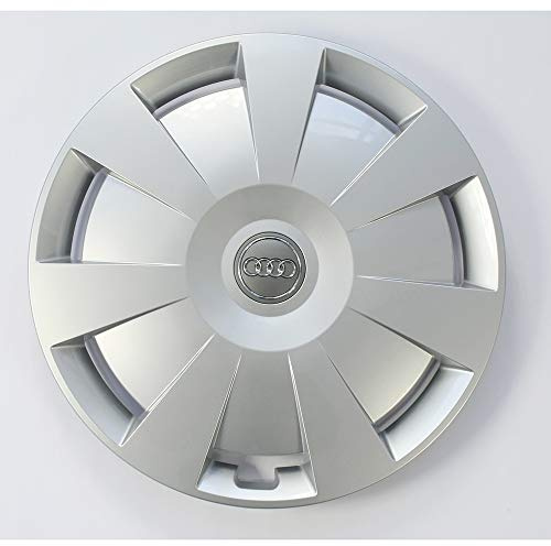Audi 8V0601147C Radzierkappe (1 Stück) Radkappe 16 Zoll Stahlfelge Radblende Radzierblende Kappe, Silber