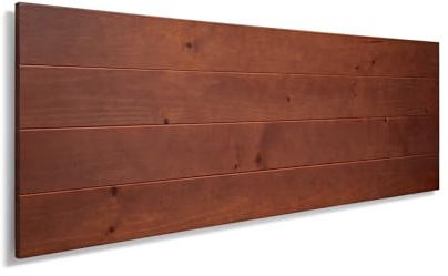 SUENOSZZZ-ESPECIALISTAS DEL DESCANSO Cabecero de Cama de Madera TREVINCA Color Nogal para Pared. Cabecero de Tablas Horizontales. Estilo Vintage, para Camas de 90 y 105