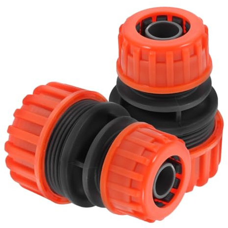 Yardwe Garden Hose Connector 2 Pcs, 1/2 to 3/4 Inch Pipe Repair Adapter, Plastic Joiner Mender for Garden Watering and Pipe Extension