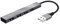 Trust 23786 Halyx Aluminium 4-Port Mini USB 2.0 Hub for PC, Laptop, Mac - Silver