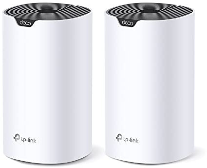 [Nuovo]TP-Link Deco S7(2-pack) Router WiFi Mesh AC1900Mbps, Router e Ripetitore, Controllo Parental, Compatibile con Amazon Alexa, 2 Pezzi con Copertura Fino a 360㎡, 6 Porte Ethernet Gigabit