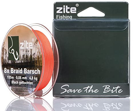 Zite Fishing 8X geflochtene Schnur Barsch 155 m 0,08 mm 4,8 kg