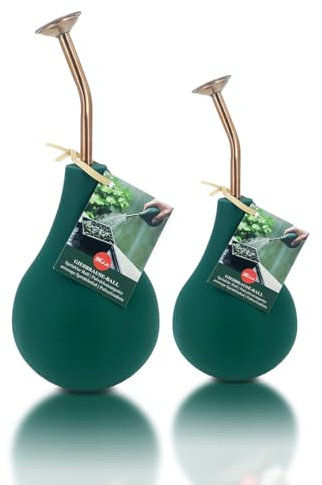 Doccetta a sfera, spruzzatore per innaffiare le piante, doccetta delicata, nebulizzatore mano in rame, nebbia d'acqua e spruzzare i vostri fiori. (set da 240 ml + 500 ml, verde scuro)