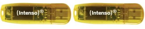 Intenso Rainbow Line 64 GB USB-Stick USB 2.0 Orange (Packung mit 2)