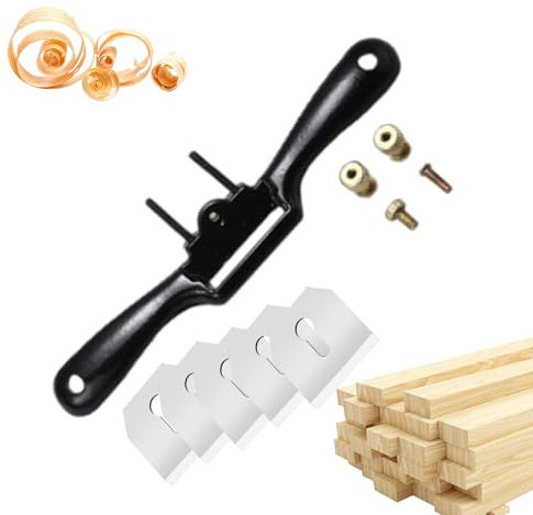 Fenytay Spokeshake Ajustable, Afeitado de radios,Cepilladora de Madera | Cepilladora Manual con Base Plana, cepillar y Recortar, Herramientas de desbarbado para Trabajar la Madera