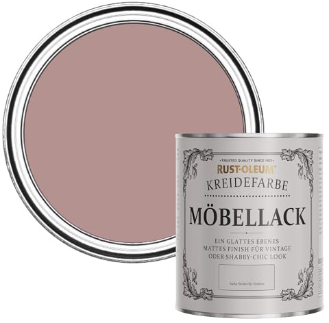 Rust-Oleum Shabby Chic rosa Vintage Kreidefarbe für Möbel, wasserbasiert, geruchsarm - Herzenssache 750ML