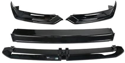 Frontstoßstange Spoiler Für Ford Für Mustang Für Mach E Außen Zubehör Frontschürze Lippe Kinn Spoiler Splitter Diffusor Bodykit Schutz Schutz Deflektor Frontspoiler Lippe (Farbe : Glossy Black)