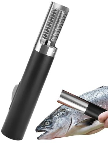 Generisch Werkzeug zum Entfernen von Fischschuppen, Werkzeug zum Entkalken von Fischen | Fischschaber, wasserdichter Schaberentferner 3000 mAh,Wiederaufladbarer Fischschaber-Entschupper, tragbarer