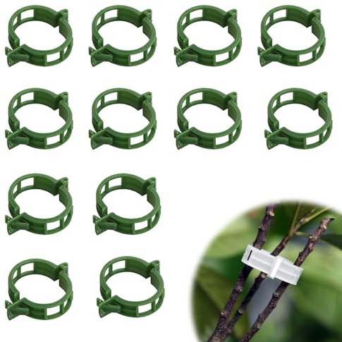 Pflanzenclips Tomaten, Pflanzenklammern Tomatenclips, Kunststoff Tomatenklammern für Kletterpflanzen, Pflanzenklammern Klein, Tomaten Clips, Blumen klammern für Gemüse Tomate Pflanzen Befestigung