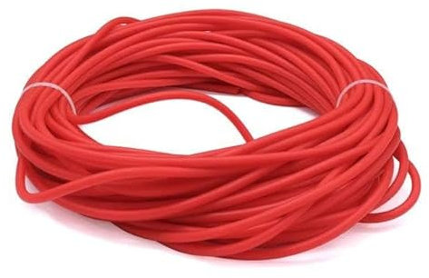 1 m Naturkautschukschläuche, hochelastisch, rot, 1 m, Innendurchmesser 0,3 cm x Außendurchmesser 6 mm