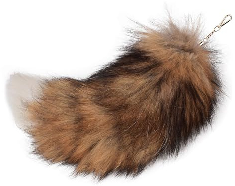Fox Tail 16 Inch Therian Tail Fuchsschwanz Furry Tail Therian Black Fuchs Schwanz Fox (1)