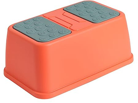 TOGEVAL 1stück Fußhocker Kunststoff Für Mädchen Roter Waschbecken-Tritt Für Sicheres Händewaschen Und Spielerisches Lernen Einlagig Für Zuhause Und Kindergarten