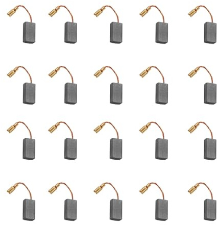 Cepillos de Carbono para Motores de Herramientas Eléctricas, Genérica Motor de Repuesto para Reparación de Herramientas Eléctricas Universales -16 * 8 * 5 * 46 mm (20)