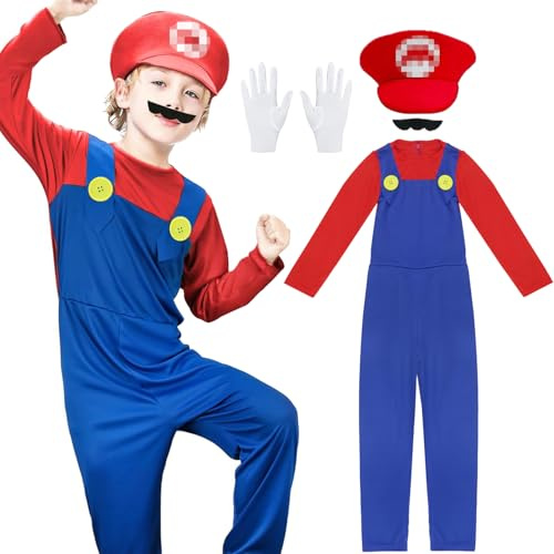 Costume bambini/adulti, costume con body, berretto e barba, costume cosplay bambini adulti, carnevale Halloween cosplay costume decorazione per ragazzo ragazza bambini adulti costumi in maschera
