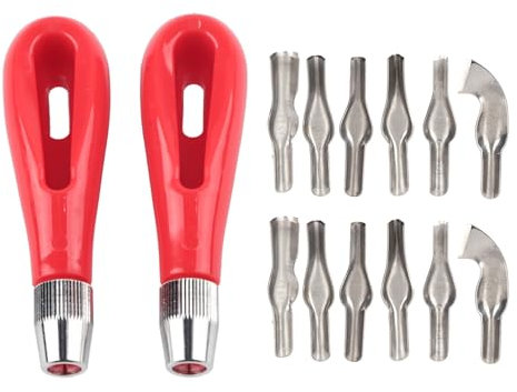 Holzschnitzkit, 2 Set Holzschnitzwerkzeuge Set Whittling Kit Holzblockschnitzmesser Schnitzmesser Werkzeug für Löffel Schüsselbecher