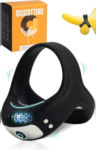 MySecretCase Anillo Pene Masculino Ereccion Anillo Vibradorador Pene Clítoris 10 Modos Juguetes Sexuales Pareja Vibradorador Hombre Juguetes Eróticos Cock Ring Regulable Vibrador Masculino Cockring