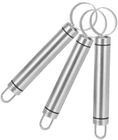 ULTECHNOVO 3pezzi Levatorsoli in Acciaio per Frutta per Pesche Mele Pere Ciliegie Datteri Utensili da Cucina per Appenderli Design Resistente e Pratica Rimozione Torsolo