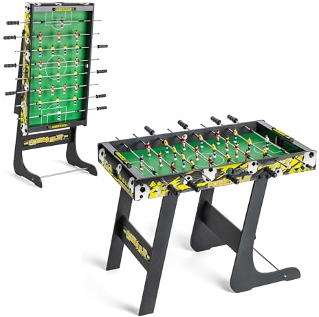 Powerplay - Mesa de fútbol Plegable de 3 pies, Mini Juego de futbolín para niños y Adultos, compacta y portátil, fácil Almacenamiento, Regalo para niños y niñas
