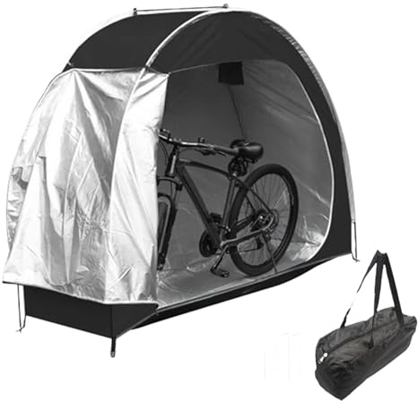 SHED BOKE 76.8x64.2x31.5 Pouces Tente à vélos Pluie et Protection UV Couverture de Protection avec fenêtre et Poche intérieure Easy Assembly Tent de Rangement extérieur