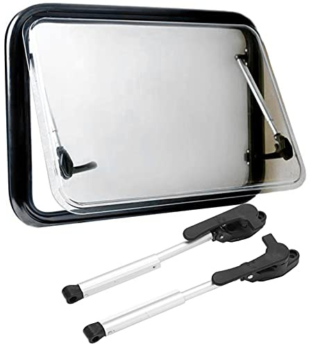 Hapivida Varilla de Soporte de Ventana RV 2pcs, Varilla de Soporte de La Tapa de La Ventana de RV de 180 mm-230 mm, Accesorios de Elevación de La Ventana de Caravana Aluminio Telescópico