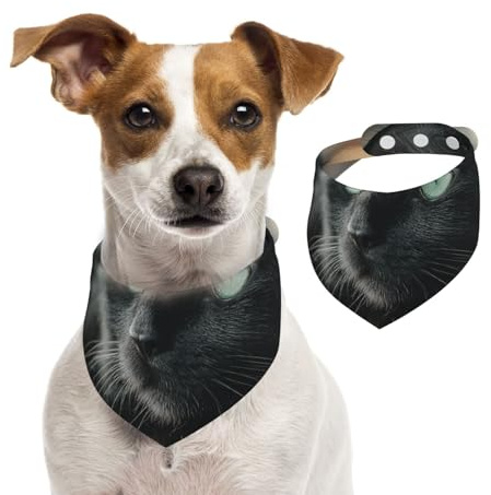 Lonely Hundehalstuch, verstellbar, für Jungen und Mädchen, geeignet für Katzen und Hunde, Schwarz