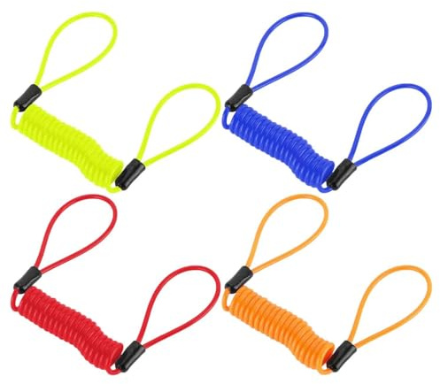 4 Pezzi Di Freno A Disco Blocco Promemoria Corda, Moto Anti-Furto Accessori, Spirale Fune Metallica, Promemoria Visivo Corda, Ciclismo Forniture.