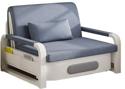 Modern Modern hopfällbar bäddsoffa med armstöd, justerbar Loveseat, sovstol kudde for vardagsrummet Sovfåtölj