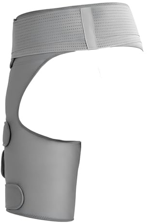 Vestamore Kompressions-Hüftbandage für Outdoor-Sport, verstellbare Übergröße, Stützbandage für Damen und Herren, Grau