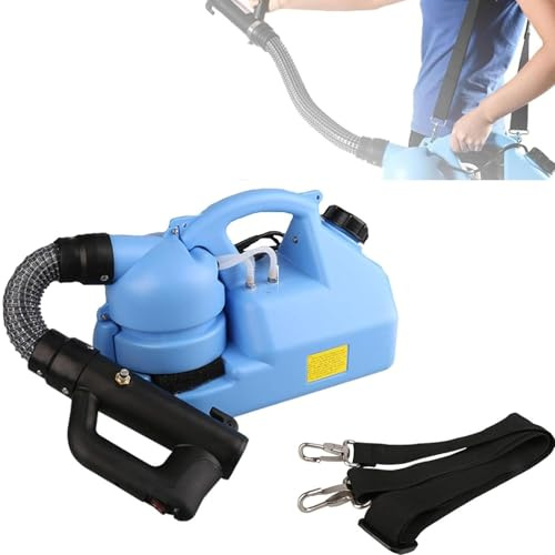 Nebulizzatore elettrico 1200W, Macchina a nebbia fredda portatile 7L, Distanza di spruzzata 6-8 metri, Portata 450ml/min, Per luoghi pubblici, giardino, industria