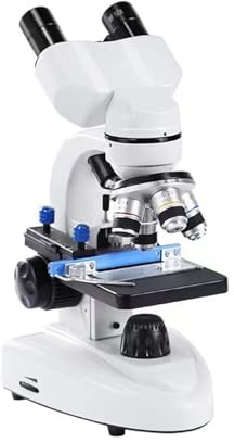 Microscope de Poche Microscope binoculaire for Adultes, Microscope composé à Double éclairage LED, for Laboratoire, éducation à Domicile Portable