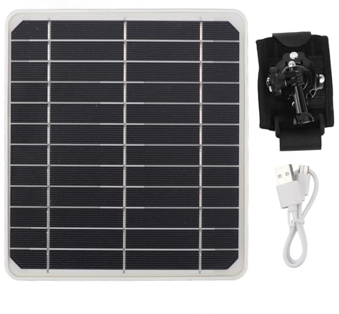 Chargeur Solaire Portable 20 W – Étanche, avec Sorties USB-C et CC, idéal pour la randonnée, Le vélo et Le Camping – Batterie Externe Solaire légère 5 V/2 A pour téléphone,