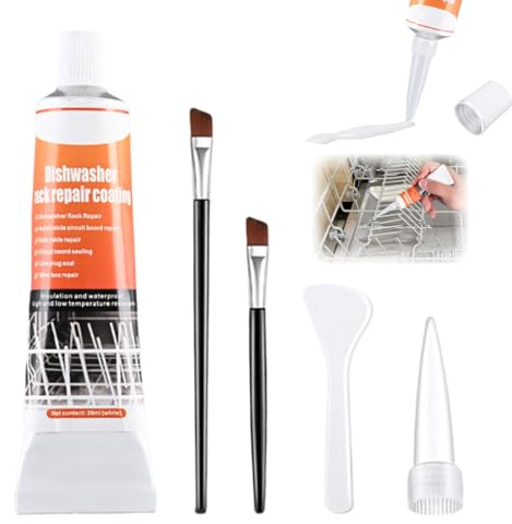 MOLZINY Spülmaschinenkorb Rost Reparatur Geschirrspüler-Korb reparatur Gummi, Dichtungsmasse Wasserdicht Speziell für Reparaturs des Geschirrspülerkorbs Hochtemperaturbeständig Rostfrei 30ml