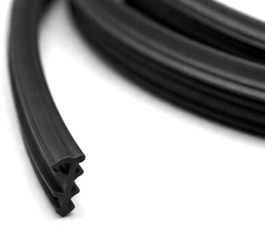 WITEN&NOCK Joint de vitrage pour douche 200 cm – Joint de douche flexible en verre pour profil mural et verre noir
