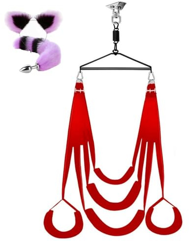 Liebesschaukel Für Sex Decke Sexschaukel Die Tuch Brett Holzbalken Aus Leder Erwachsene Schaukel Bequem 200kg Rot Sexschschaukel Luxus Extrem Ständer Delux,#2