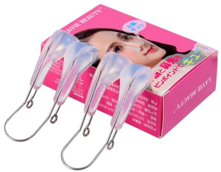 BUGUUYO Nose Clip Silicone Nose Shaping Tool Soft Design Does Not Affect Eating or Work 2pcs Set and Slimming