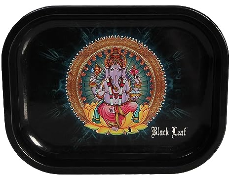 Black Leaf' Rolling Tray 'Ganesha' S