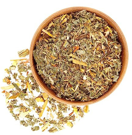 Herbis Natura Teemischung Leber, loser Tee, Kräutermischung aus 88% Bio-Kräutern, nach Originalrezept, Tee für 10 Tage, 170 Gramm