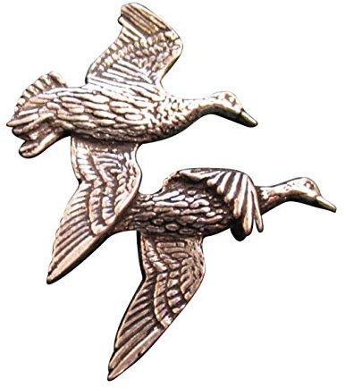 Ansteckpin Fluggänse | für den Hut oder das Revers | Perfekt zum Jagd-Outfit | Anstecker Pin Button | Altsilber