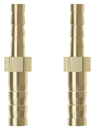 eMagTech 2 Piezas Reductor de Púas de Latón de 6 Mm A 4 Mm Adaptador de Montaje de Manguera Empalmador de Tubo Convertidor de Conector para Tubería de Aire Tubería de Agua Tubería