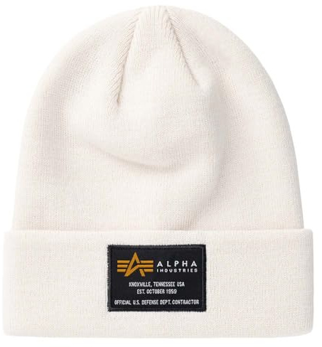 Alpha Industries Unisex Beanie-Mütze Alpha Industries Crew Beanie Strickmütze aus Acryl