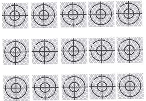 SHERCHPRY 30 STK reflektierendes Band Aufkleber für Schutzhelme Ingenieur für reflektierende Bänder Totalstation-Reflektor EIN reflektierendes Blatt Prisma reflektierende Aufkleber