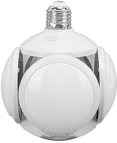 Ampoule Pliable De Type Football ABS Et Acrylique 85-265V E27 E26 40W, Ampoules LED Pliables De Football, Lampe D'atelier Pour Magasin Blanc, Ampoules LED Intérieur, Ampoule Decorative