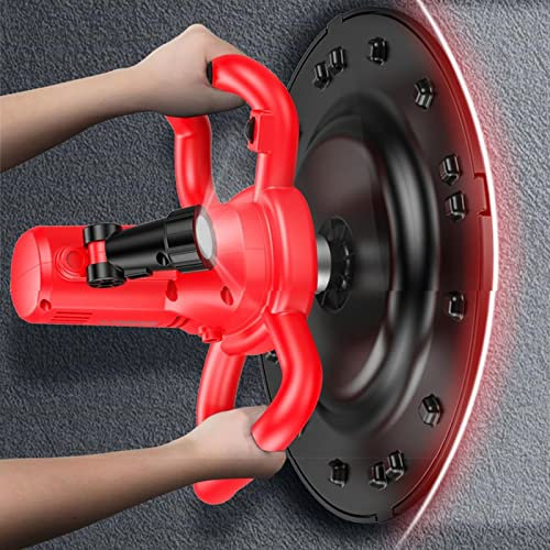 Electric Smoother, 2 In 1 Portable Drywall Sander and Hand Mixer with Multi-angle Rotating Retractable Handle for Calendering/finishing/lifting/smoothing Concrete Walls