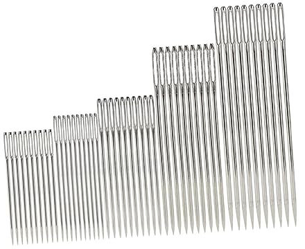 VILLCASE 20sätze Large Eye Needles Für Handnäharbeiten Praktische Aufbewahrungsboxen Für Stricken Häkeln Und -projekte Nähnadeln Mit Großem Öhr